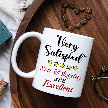 Very Satisfied Size And Quality Are Excellent, Naughty Couple Make Love White Mug