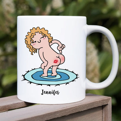 Dear Mom, Gift For Mom, Personalized Mug, Funny Butt Mug, Mother's Day Gift