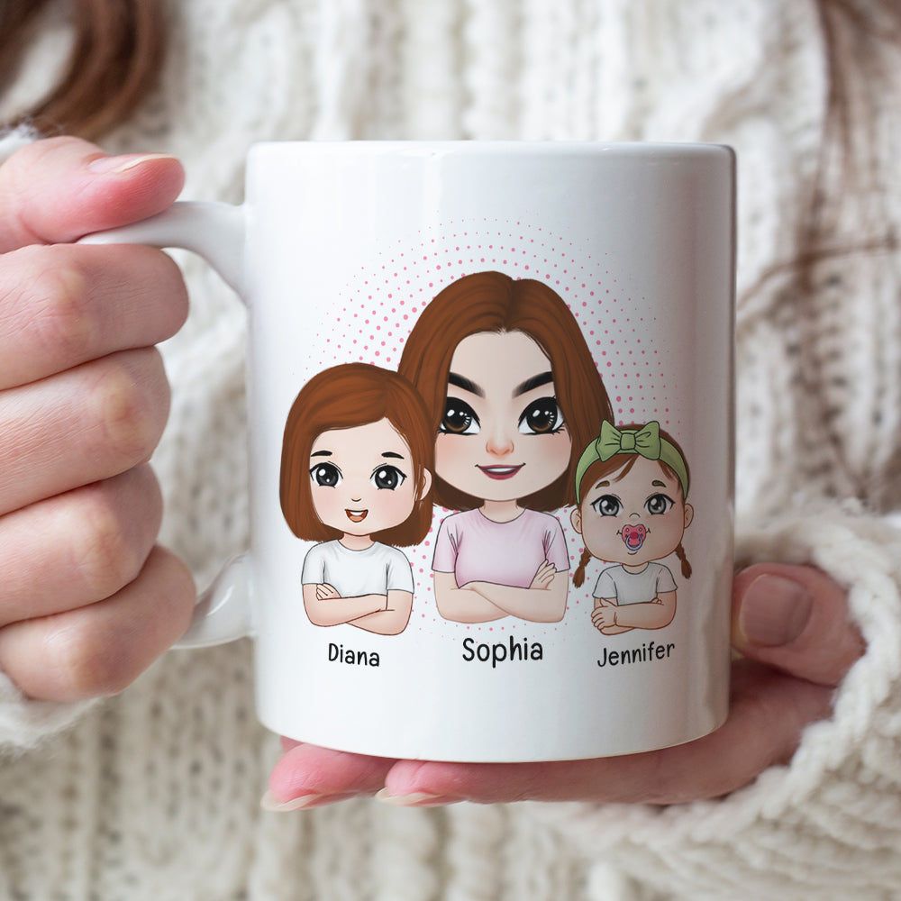 I Used To Be Cool Now I Just Argue With Miniature Versions Of Myself- Personalized Coffee Mug- Gift For Mom- Mom And Kid Coffee Mug