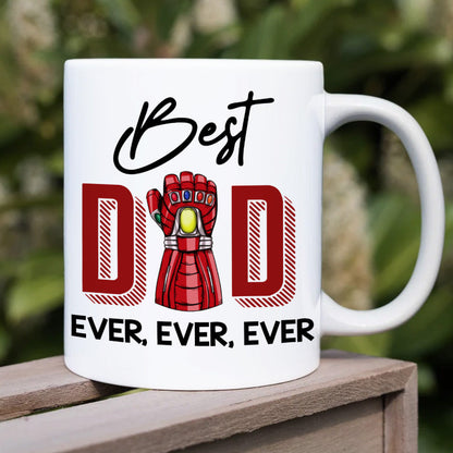 Best Dad Ever, Gift For Dad, Personalized Mug, Dad Fist Mug, Father's Day Gift 01DNHN230523HA