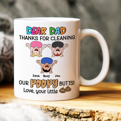 Dear Dad Thanks For Cleaning Personalized Coffee Mug