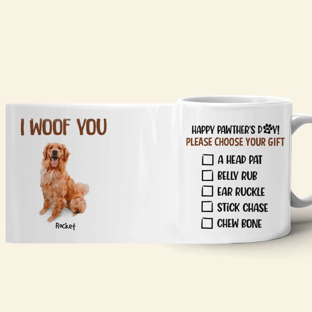 To The Best Dog Dad Custom Photo Personalized Coffee Mug