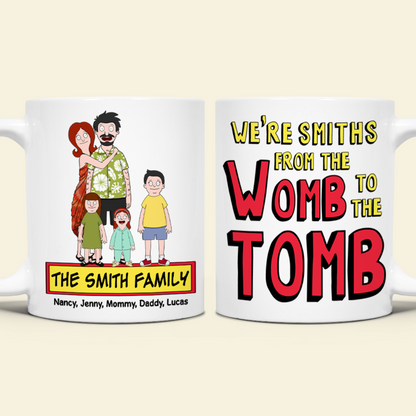 Personalized Gifts For Family Coffee Mug Cartoon Family 02ACPU020225HG