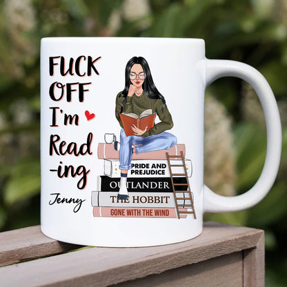 I'm Reading Book, Book Girl White Mug Gift