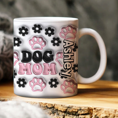 Dog Mom 02huhn281023 Personalized White Edge-to-edge Mug