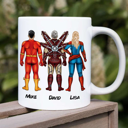 Dad You're Our Hero Personalized Mug 04DNHN240523TM