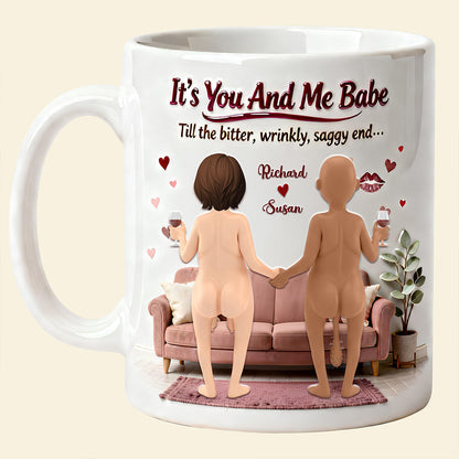 Cheers Old Couple Mug Personalized Gifts For Couple 02NADT070126