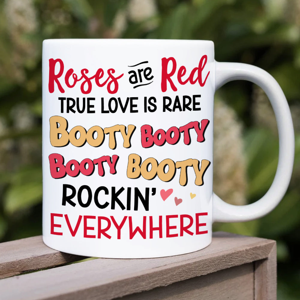 Roses Are Red, True Love is Rare, Personalized Couple Mug, Gift For Couple