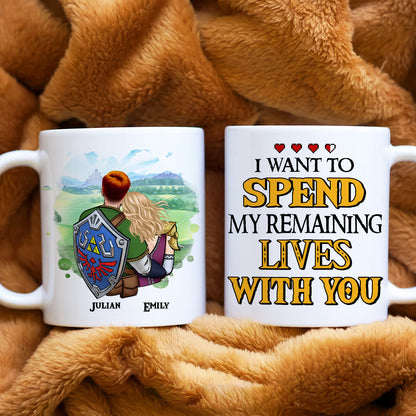 I Want To Spend My Remaining Lives With You, Personalized Mug 05NAHN200623HH