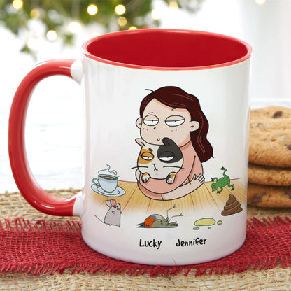 From The One Who Is Always Licking Their Genitals, Personalized Mug, Gift For Cat Lovers