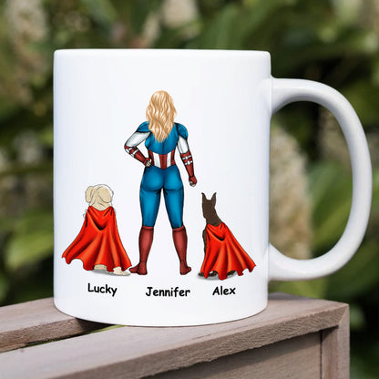 Best Dog Mom Ever Personalized Mug Gift For Superhero Mom