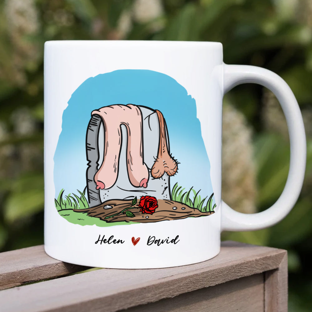 Till Death Do Us Droop, Gift For Couple, Personalized Mug, Funny Couple Mug, Anniversary Gift
