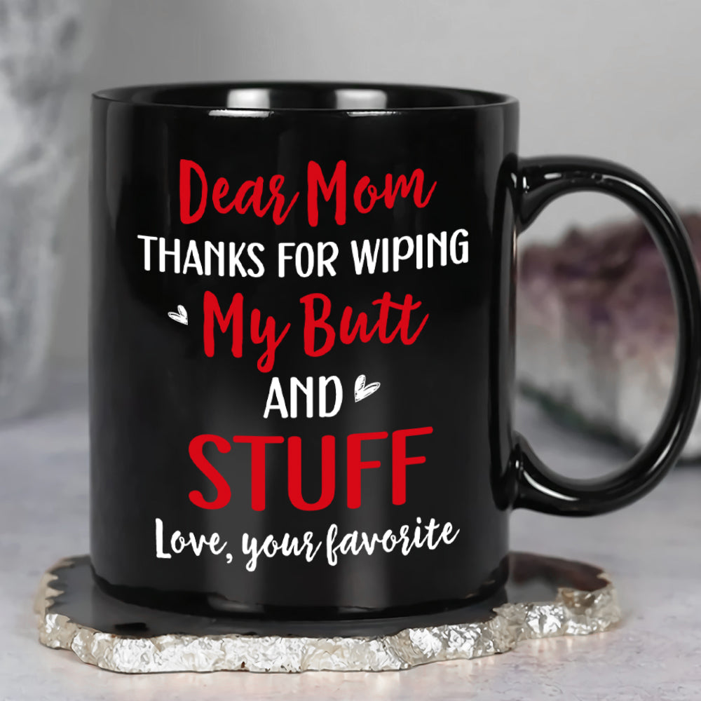 Happy Mother's Day, Gift For Mom, Personalized Mug, Butt Mug, Mother's Day Gift