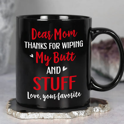 Happy Mother's Day, Gift For Mom, Personalized Mug, Butt Mug, Mother's Day Gift