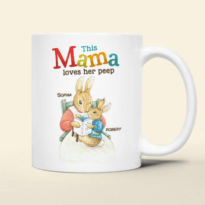 Personalized Gifts For Mom Coffee Mug This Mama Loves Her Peep 03HUDT220224