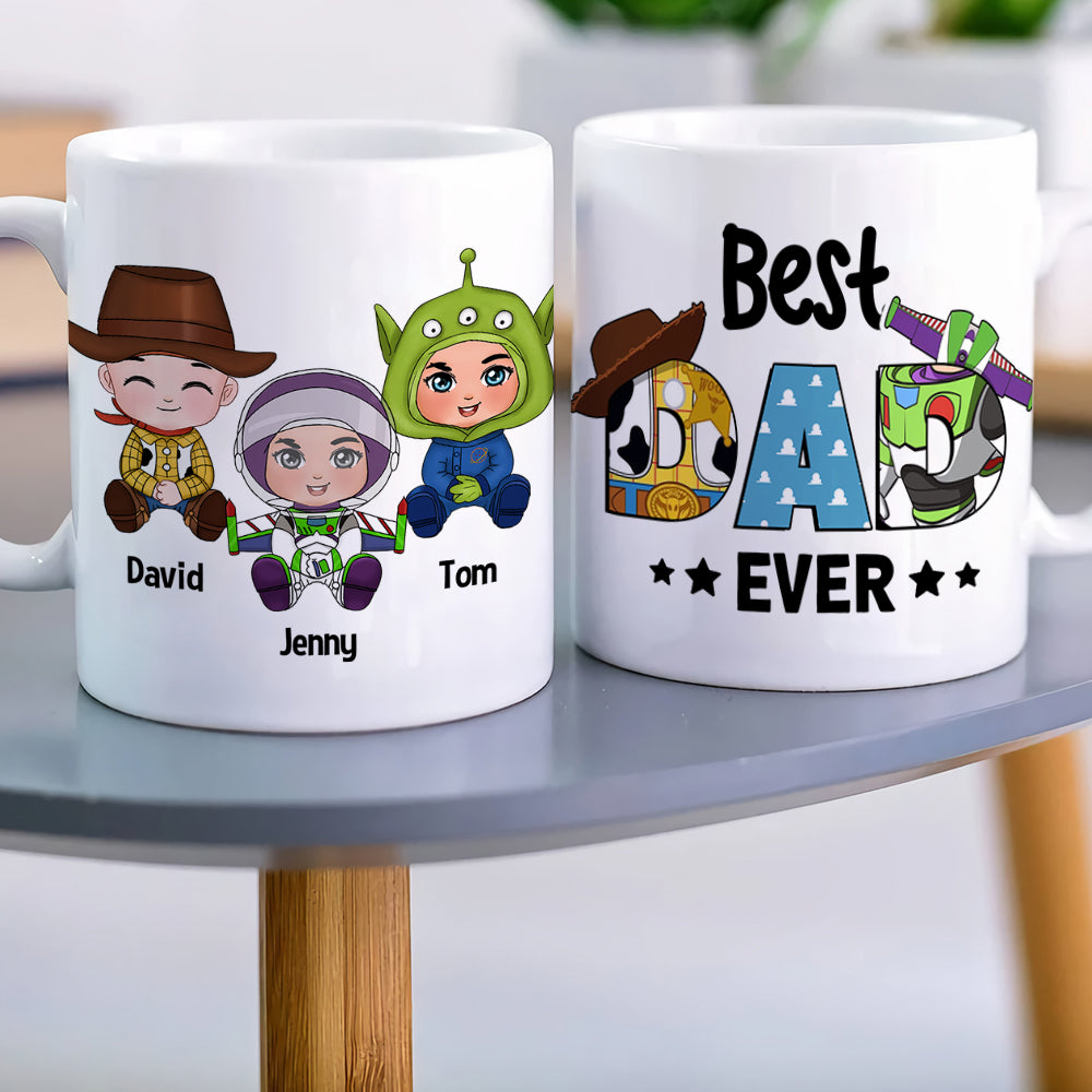 Best Dad Ever, Personalized Mug, Gift For Dads, Father's Day Gift, 04hutn170523ha