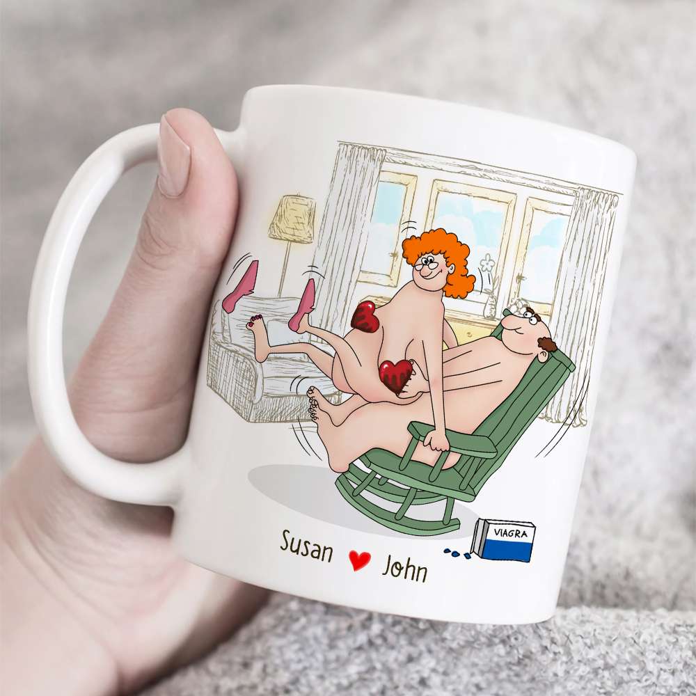 Personalized Naughty Couple Mug, You're Never Too Old For Sx