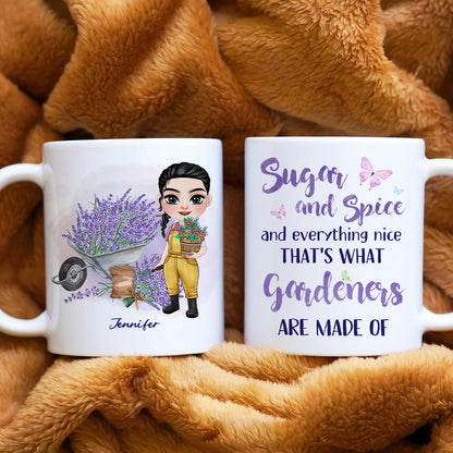 Sugar And Spice, Personalized Mug, Gift For Gardening
