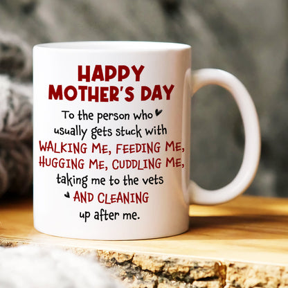 Happy Mother's Day, Gift For Mom, Personalized Mug, Dog Mom Mug, Mother's Day Gift