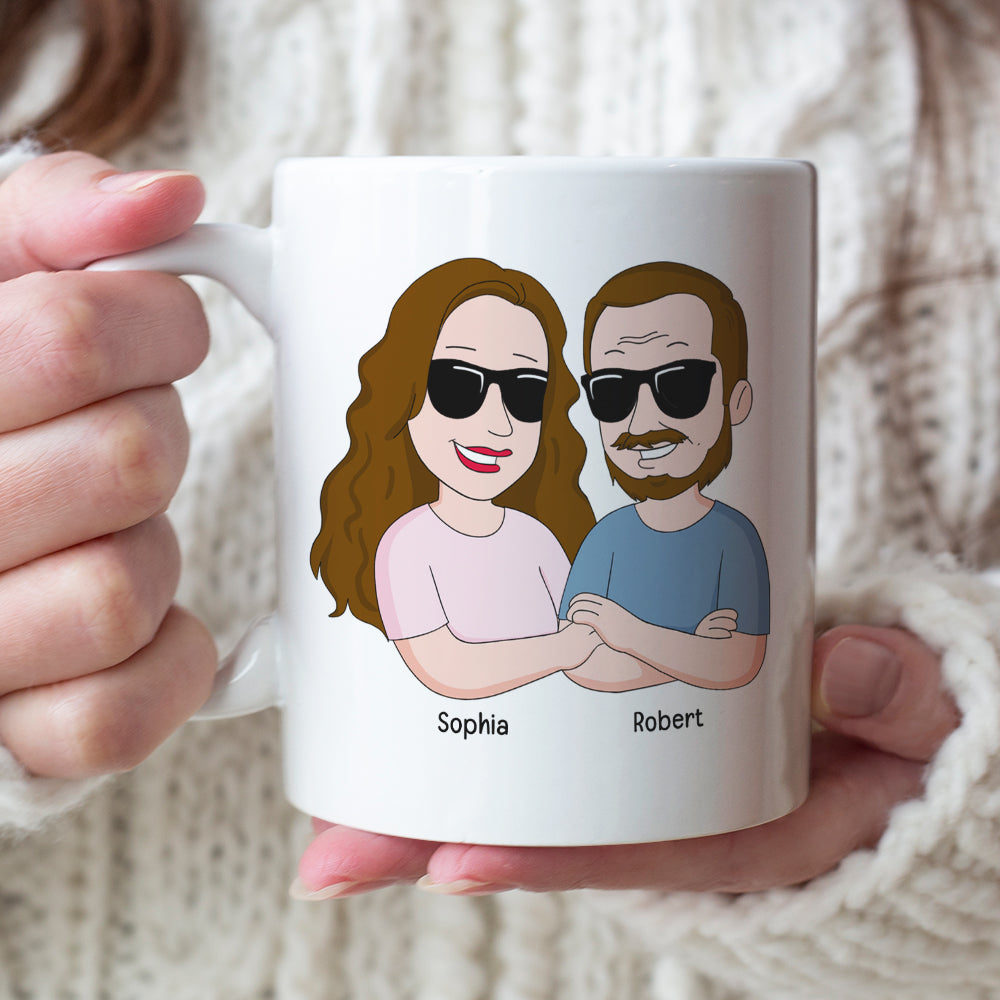 Happy Father's Day I Love You 10ACQN020523 Funny Personalized White Mug Gift for Dad