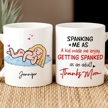Personalized Gifts For Mom Coffee Mug Spanking Me As A Kid
