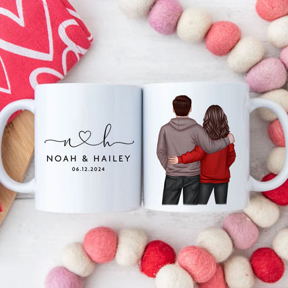 Personalized Mr & Mrs Coffee Mugs, Husband and Wife Mr and Mrs Mug, Anniversary Gift for him, Gift for her