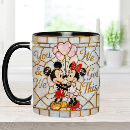 MkMo Magic Mouse You And Me We Got This - Personalized Accent Mug - Gift For Couple, Fan Movies HH01