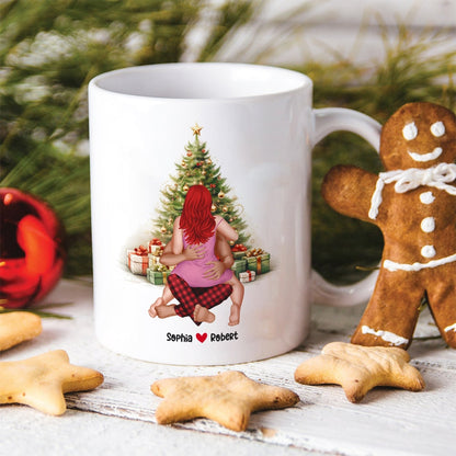 Couple, Roses Are Red Here, Personalized Coffee Mug, Christmas Gifts For Couple