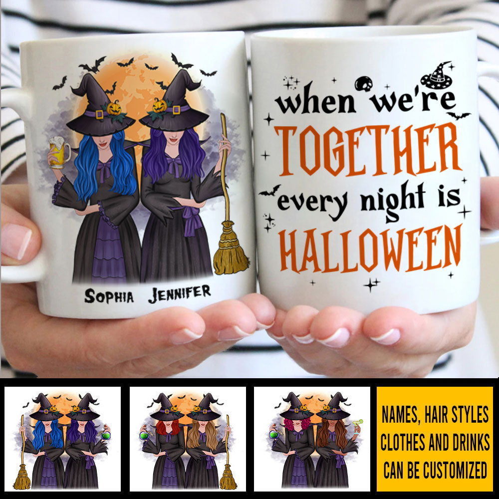 When We're Together, Every Night Is A Halloween - Personalized Mug