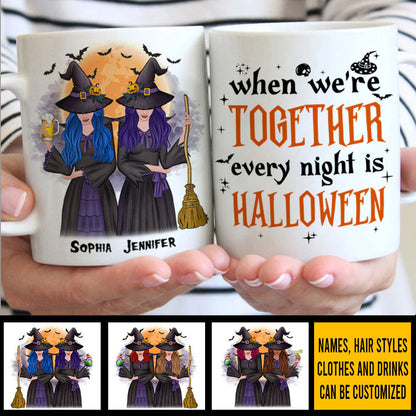 When We're Together, Every Night Is A Halloween - Personalized Mug