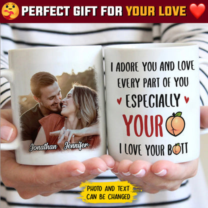 Roses Are Red Foxes Are Clever - Upload Image, Gift For Couples - Personalized Mug