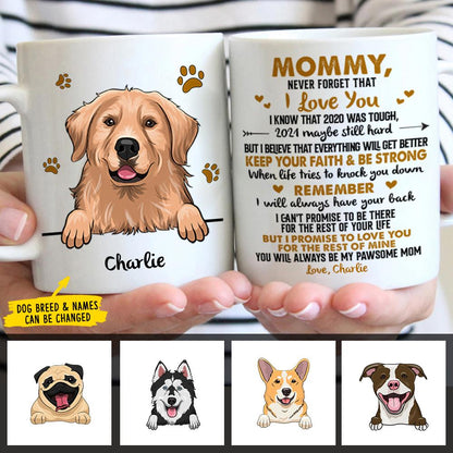 To Dog Mom Never Forget That I Love You - Personalized Mug