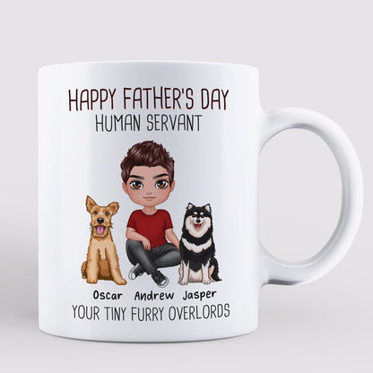 Happy Father's Day Doll Dog Dad Personalized Mug