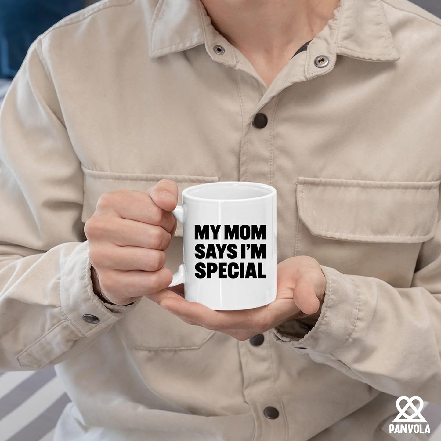 My Mom Says I'm Special Funny Coffee Mug, Sarcastic Gift for Mom from Daughter Son Kids Birthday Mother's Day Gift