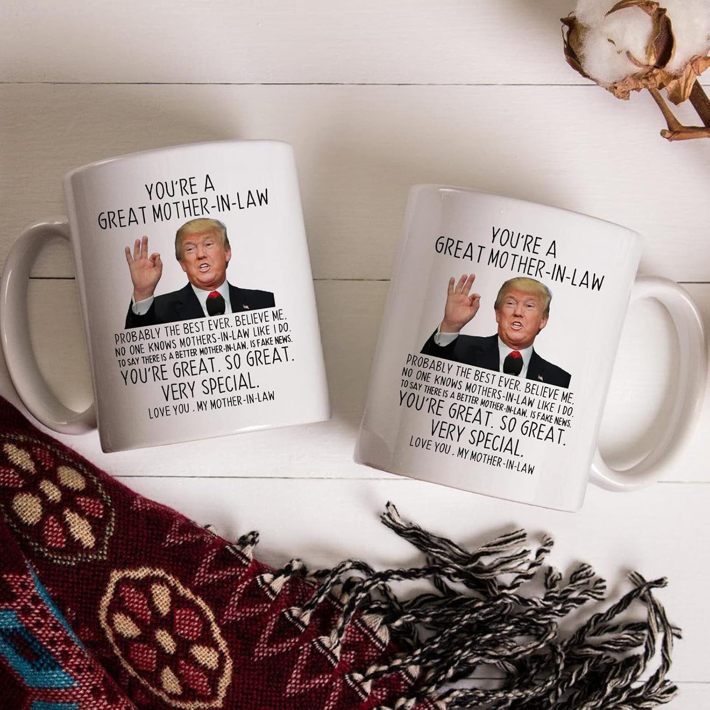 Funny Mother in Law Coffee Mug Gift for Mother in Law from Daughter Son in Law