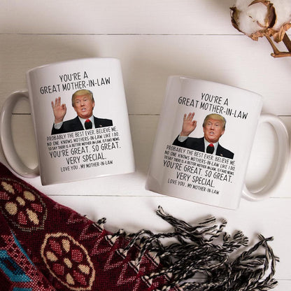 Funny Mother in Law Coffee Mug Gift for Mother in Law from Daughter Son in Law