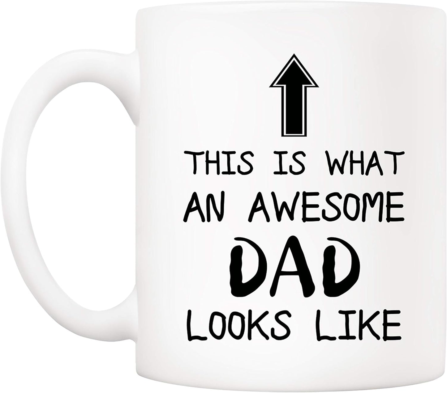 This Is What an Awesome Dad Looks Like Coffee Mug Funny Gift for Dad from Daughter Son Kids