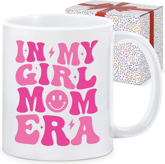 Mom of Girls Coffee Mug Gift for New Mom Pregnancy Baby Shower Mother's Day Birthday Gift