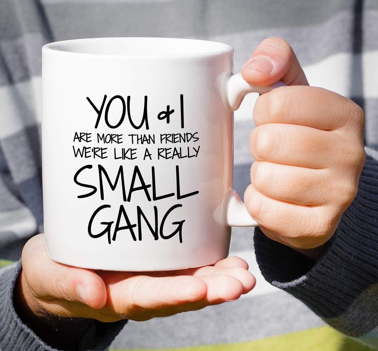 You and I Are More Than Friends We're a Small Gang Coffee Mug Funny Best Friend Gift