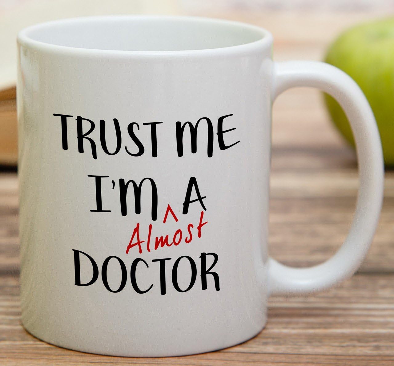 Trust Me I'm Almost a Doctor Funny Coffee Mug, Medical Student Gift for Medics Nurses Doctors, Graduation Birthday Gift for Friends Coworkers