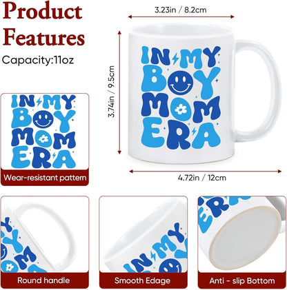 Mom of Boys Coffee Mug Gift for New Mom Pregnancy Baby Shower Mother's Day Birthday Gift