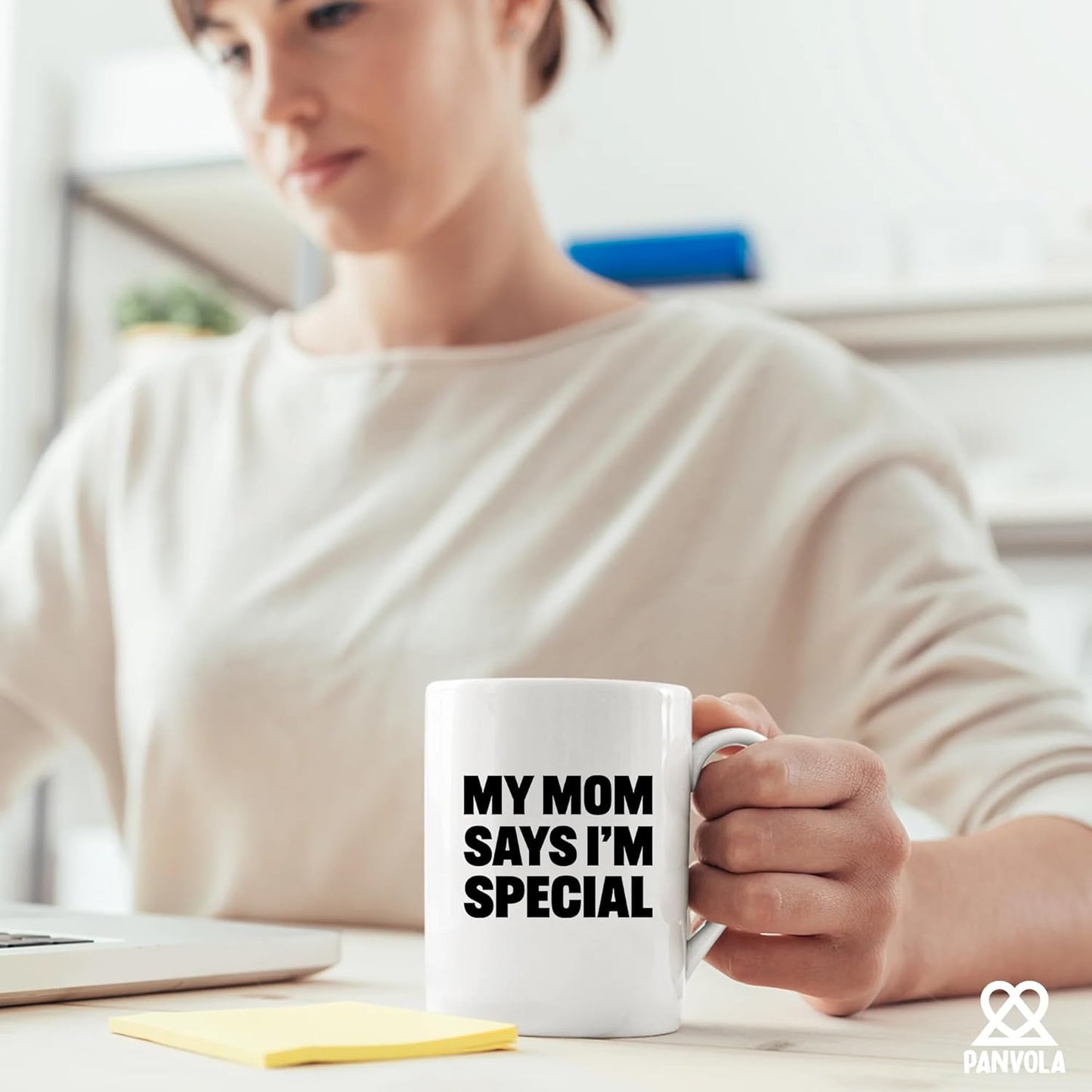 My Mom Says I'm Special Funny Coffee Mug, Sarcastic Gift for Mom from Daughter Son Kids Birthday Mother's Day Gift