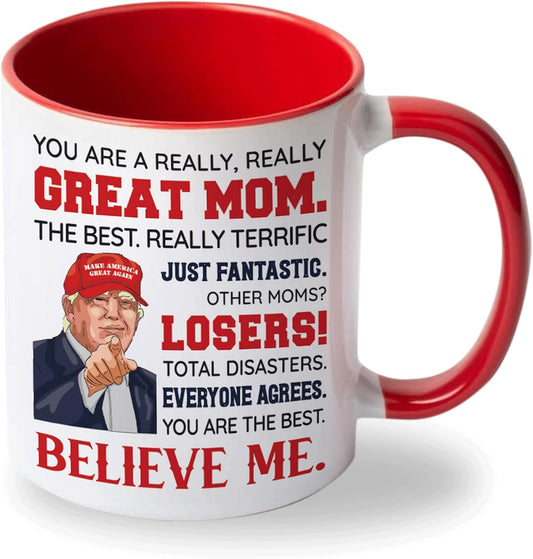 Best Mom Ever Coffee Mug Gift for Mom Wife from Daughter Son Kids Husband, Birthday Mother's Day Christmas Gift