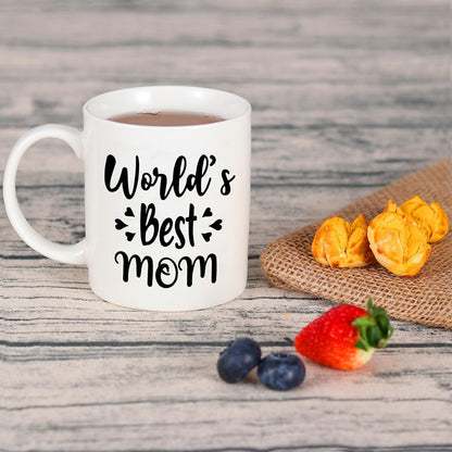 World's Best Mom And Dad Coffee Mug Set, Gift for Parents from Daughter Son Kids Anniversary Birthday Gift