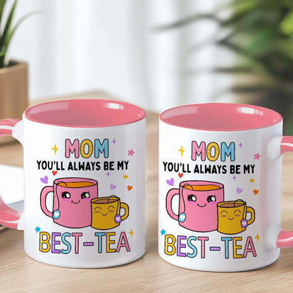 Mom Best Tea Coffee Mug Gift for Mom from Daughter Son Kids Husband, Birthday Mother's Day Christmas Gift