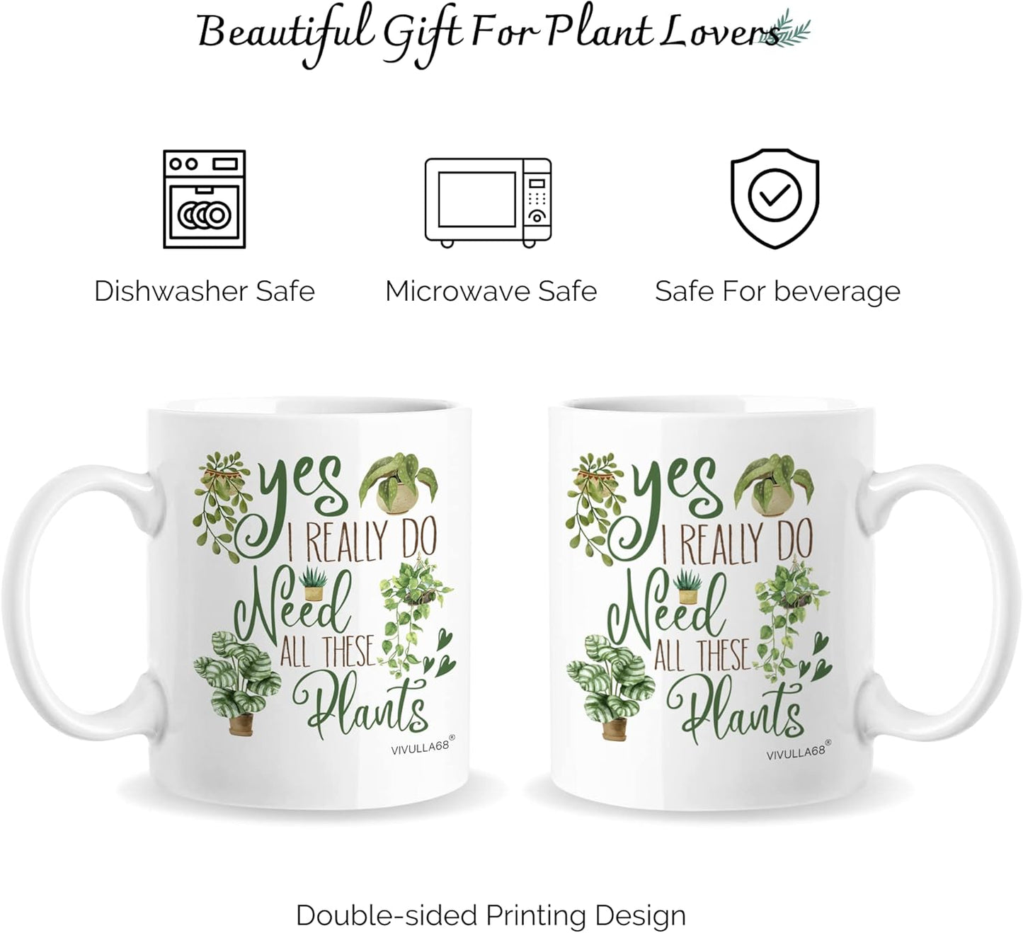 Plant Lover Coffee Mug Gardening Gift for Gardener Mom Dad Women Men, Birthday Christmas Gift