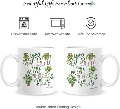 Plant Lover Coffee Mug Gardening Gift for Gardener Mom Dad Women Men, Birthday Christmas Gift