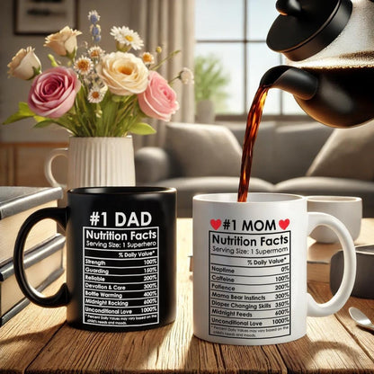 New Mom and Dad Coffee Mug for Expecting Parents, Pregnancy Announcement Gift for Mom Dad to Be, Baby Gender Reveal Gift, First Time Parents Gift