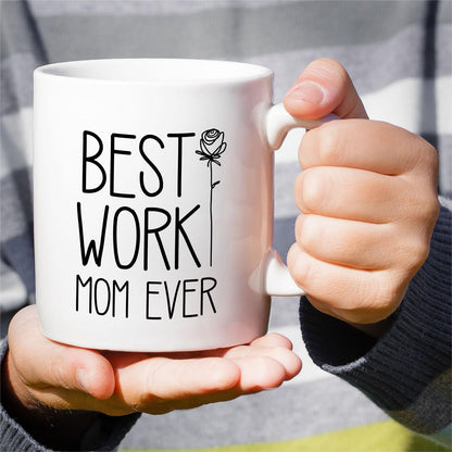 Best Work Mom Ever Coffee Mug Funny Gift for Working Mom