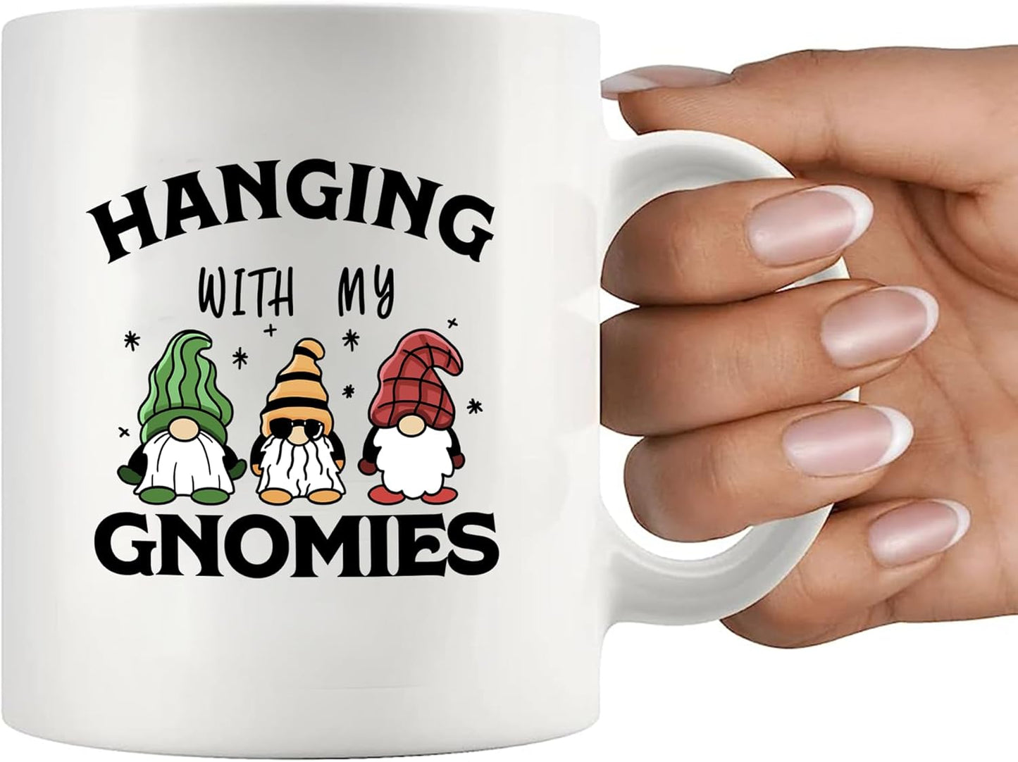 Hanging With My Gnomies Coffee Mug Funny Gardening Gift for Gardener Mom Dad